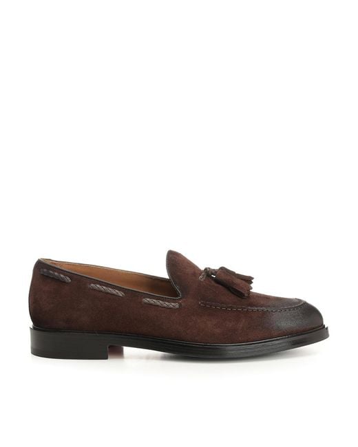 Corvari Brown Suede Moccasin for men