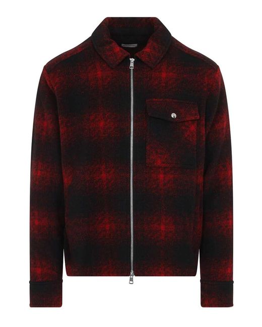 Moncler Red Shirt Jacket for men