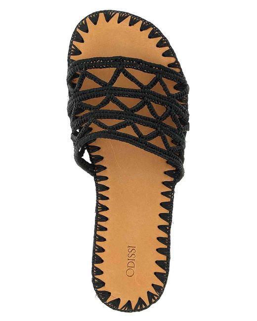 Odissi Black Evie Slides