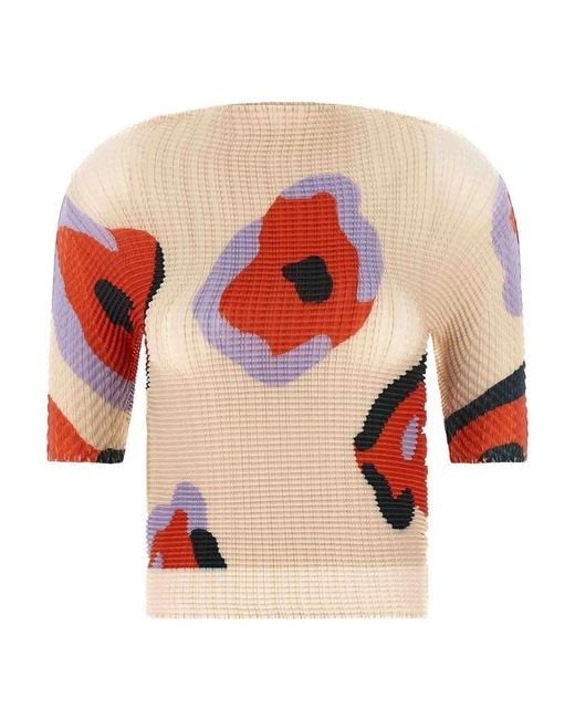 Issey Miyake White Verve Pleats Top