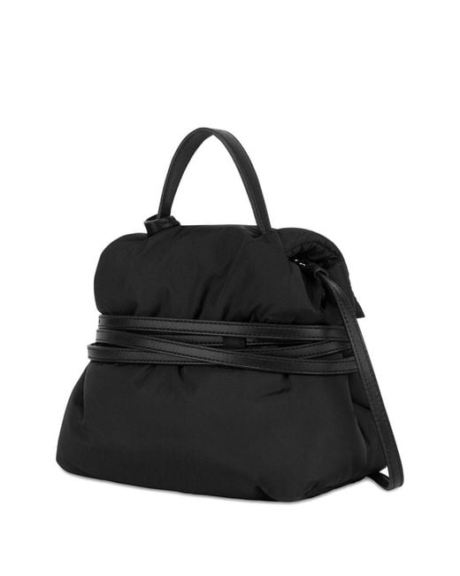 Moschino Black Tie Me Nylon Backpack