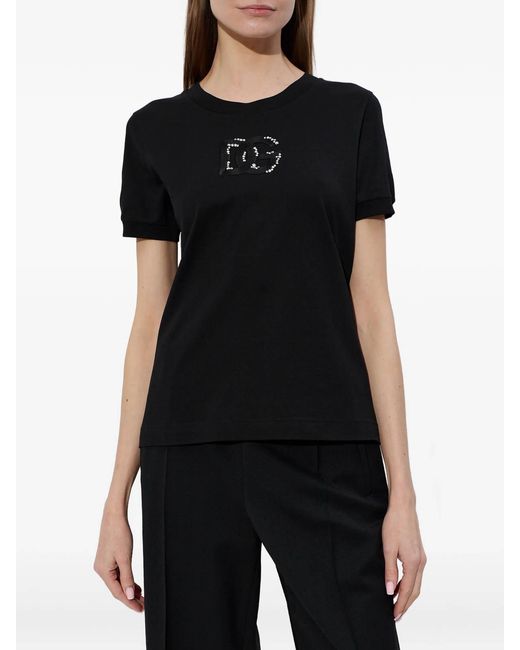 Dolce & Gabbana Black Giro M/Short T-Shirt