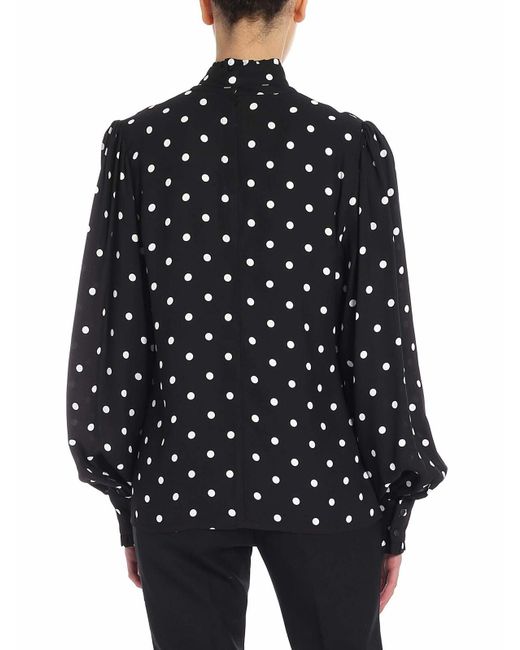 Vivetta Black Polka Dot Blouse