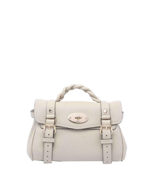 Mulberry White Mini Alexa Handbag