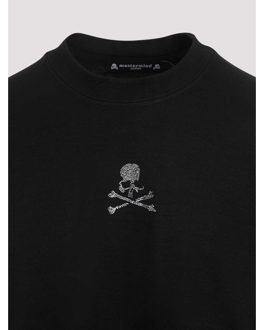 Mastermind Japan Black Swarovski Crystals Wool Tee for men