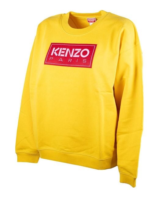 KENZO Yellow Logo Sweatshirt