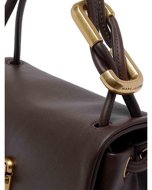 Marc Jacobs Brown The Mini Dual Top Handle Bag