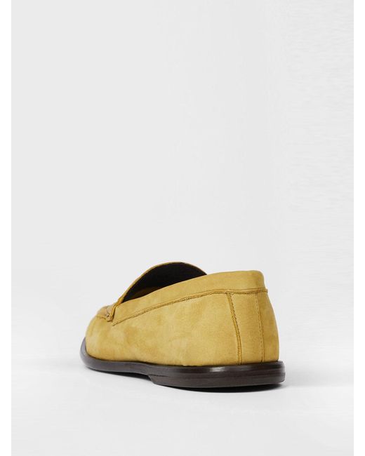 Paul Smith Yellow Mocassini Nabuk Faron for men