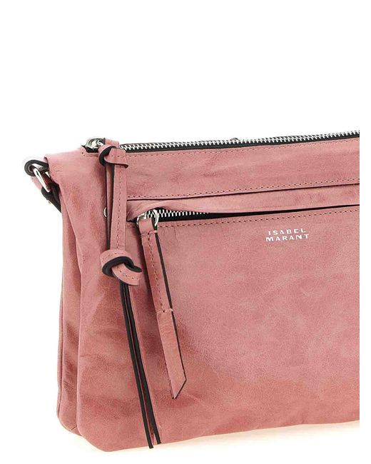 Isabel Marant Pink Winna Duo Crossbody Bag