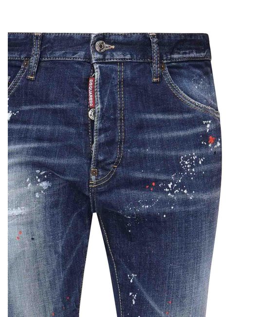 DSquared² Blue Cool Guy Distressed Jeans for men