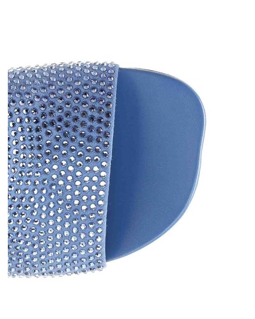 Loewe Blue Petal Sandals Light