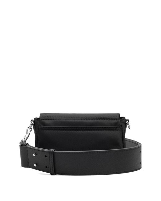 AMI Black Marcel Nylon Shoulder Bag for men