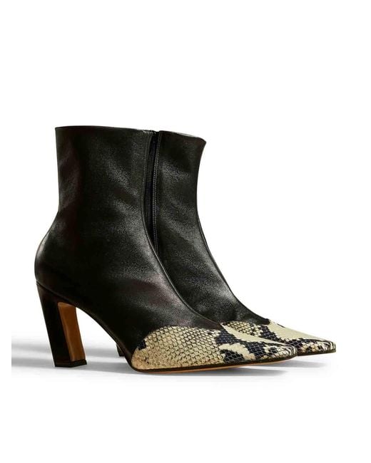 Khaite Black Ankle Boots