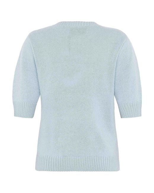 EMERSON RENALDI Blue Crew Neck Sweater