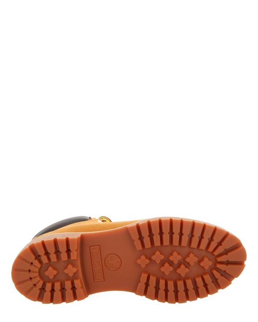 Timberland Orange Waterproof Lace-Up Boot for men