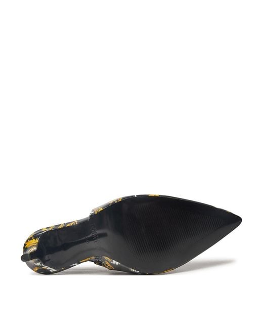 Versace Jeans Couture Metallic Baroque Sling Back