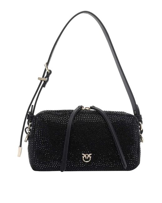 Pinko Black Trittico Mini Crossbody Bag