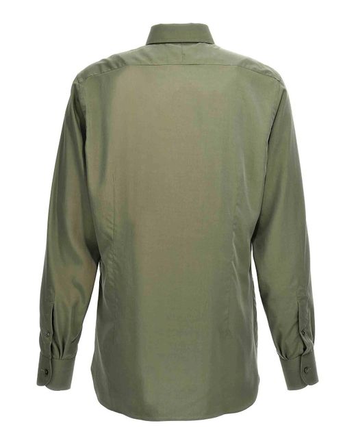 Tom Ford Green Parachute Shirt for men