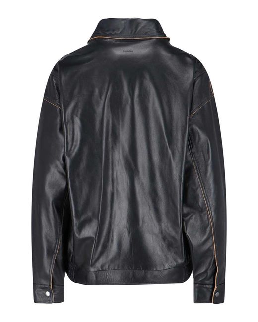 Calvin Klein Black Sheepskin Jacket