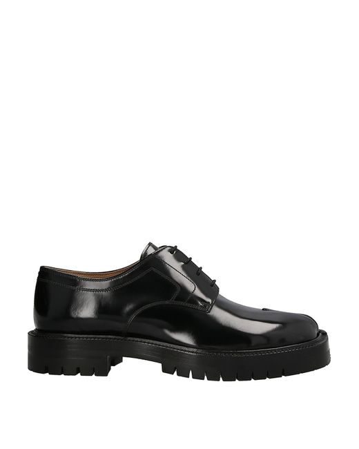 Maison Margiela Black Tabi Lace Up Shoes for men
