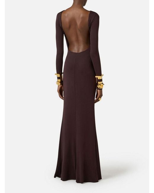 Elisabetta Franchi Brown Dress