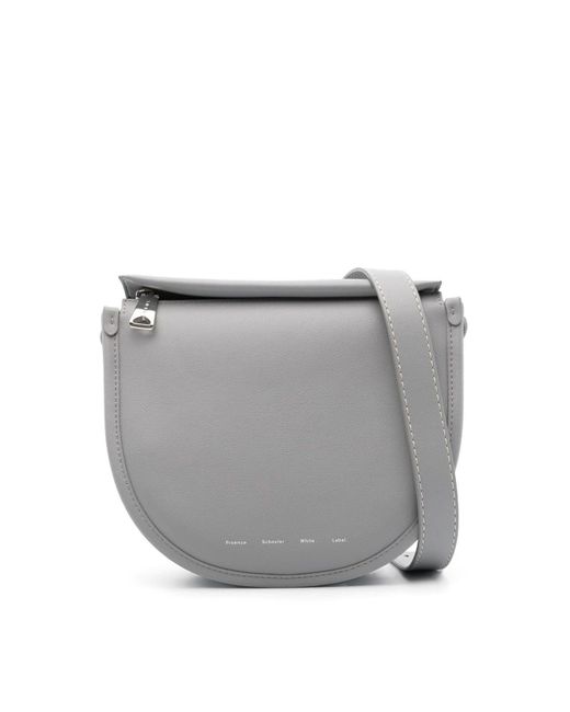 Proenza Schouler Gray Medium Baxter Leather Bag
