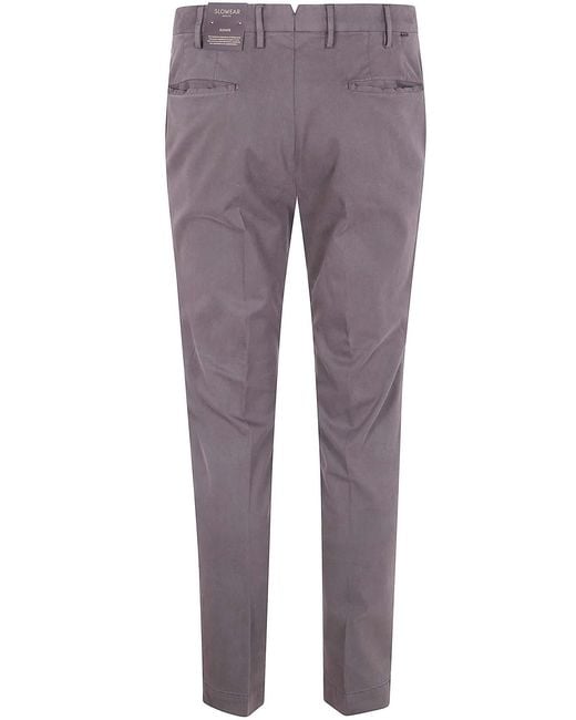 Incotex Purple Regular Trousers for men