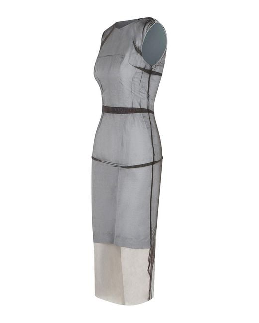 Maison Margiela Gray Polyamide Dress