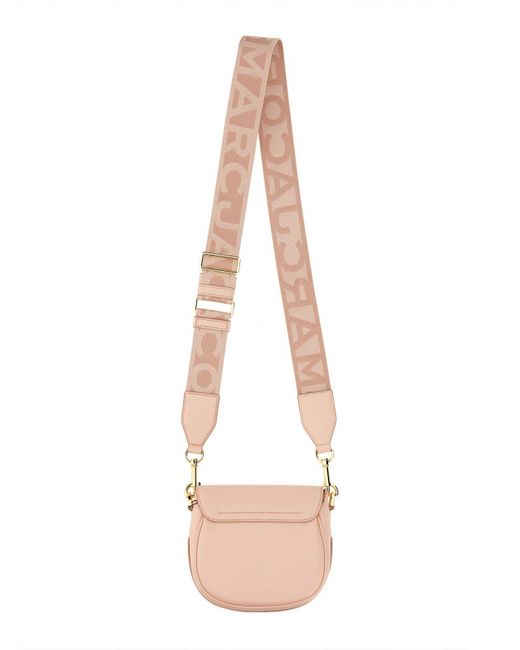 Marc Jacobs White The Covered J Marc Saddle Bag