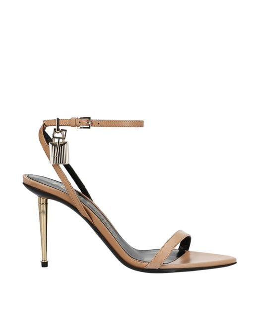 Tom Ford White Sandal With Padlock