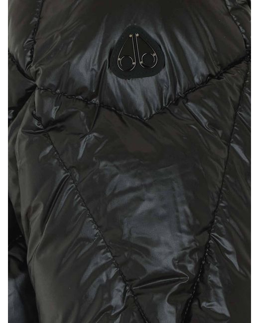 Moose Knuckles Black Iceberg Quilted Down Jacket for men