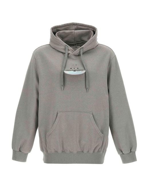Doublet Gray Embroidery Hoodie for men