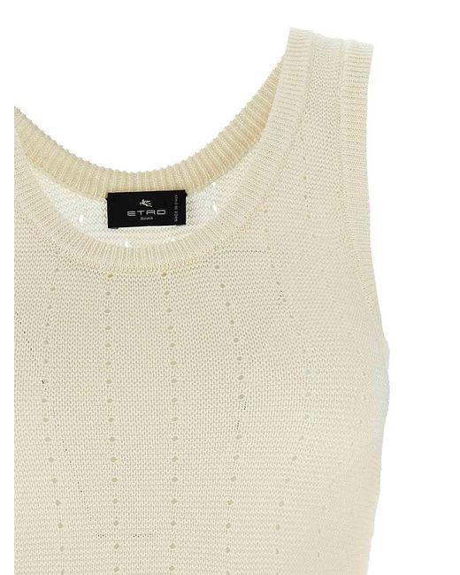Etro Natural Punched Top