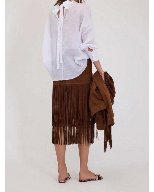 Ermanno Scervino Brown Skirt