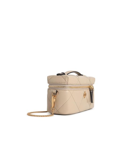 Tory Burch Women's Natural Kira Leather Beauty Case
