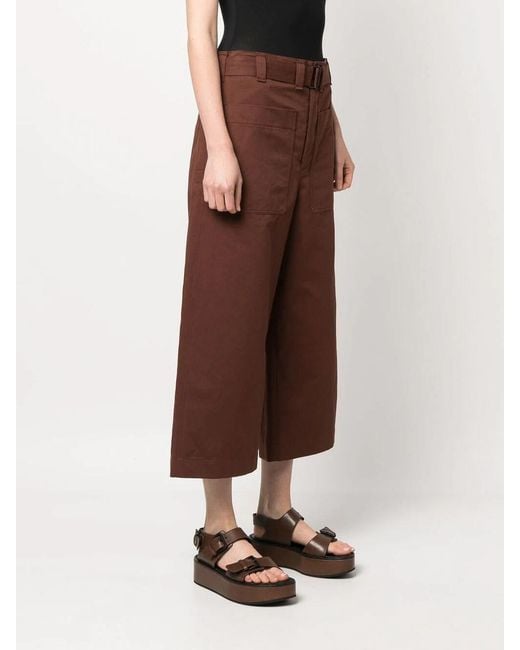 Lemaire Brown Frontal Pockets Button Closure 77