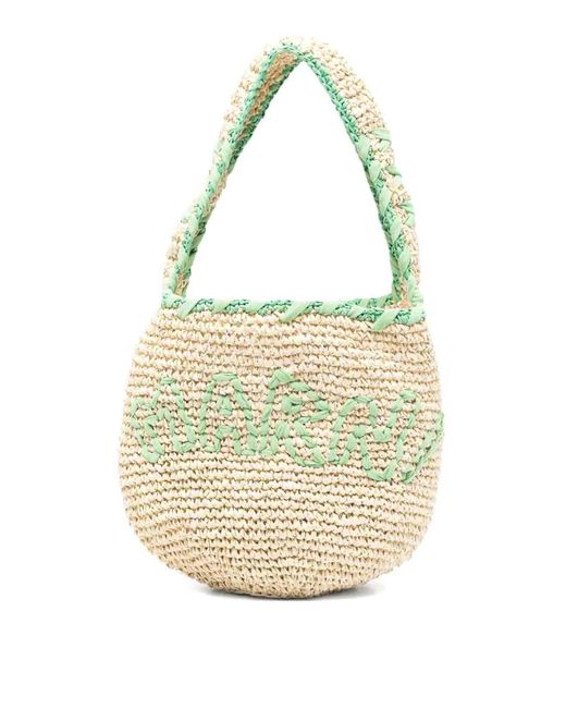 Marni Metallic Nassa Small Borsa Logo
