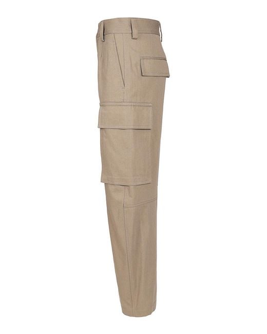 Bottega Veneta Natural Cargo Trousers for men