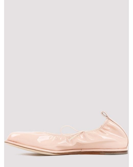 Simone Rocha Pink Heart Toe Lace-Up Ballerina