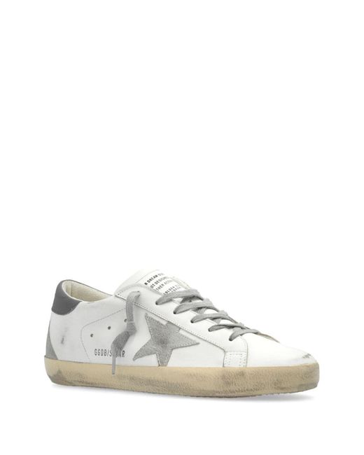 Golden Goose Deluxe Brand White Super-Star Leather Sneakers