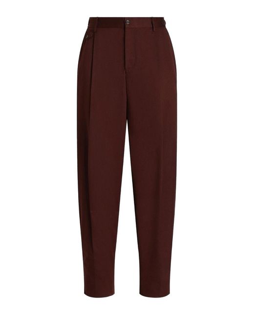 Dolce & Gabbana Purple Pantaloni Pliss for men