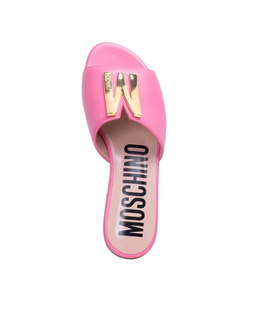 Moschino Pink Sliders