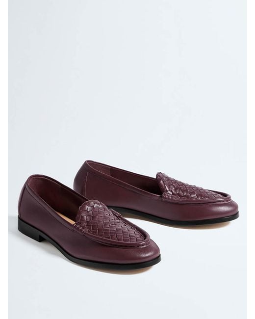 Bottega Veneta Purple Silenzio Loafers