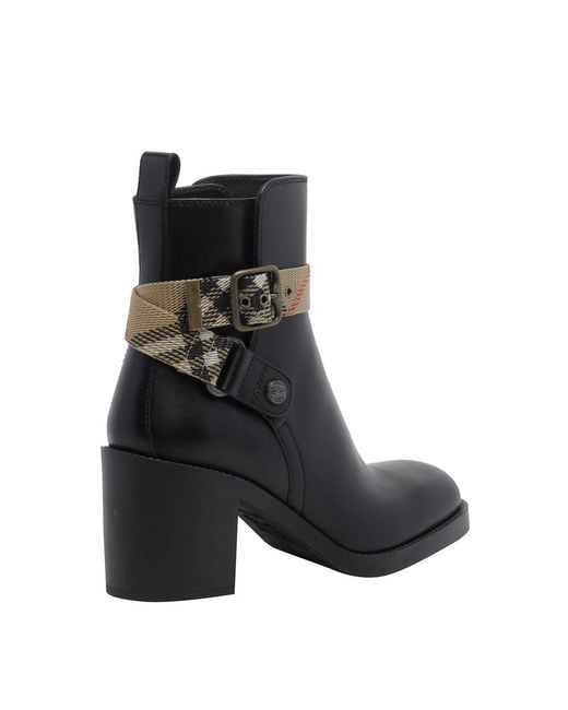 Burberry Black Huntley Pump Booties