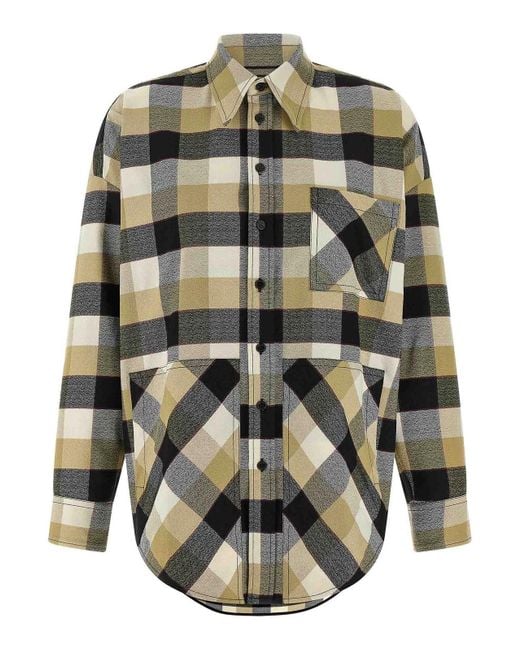 Missoni Gray Check Pattern Shirt