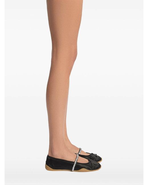 Giuseppe Zanotti White Satin Ballets