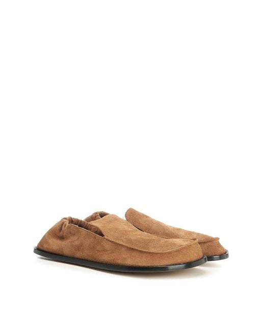 Loewe Brown Flex Moccasins for men