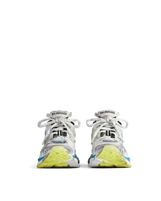 Balenciaga Blue Sneakers Runner Fabric for men