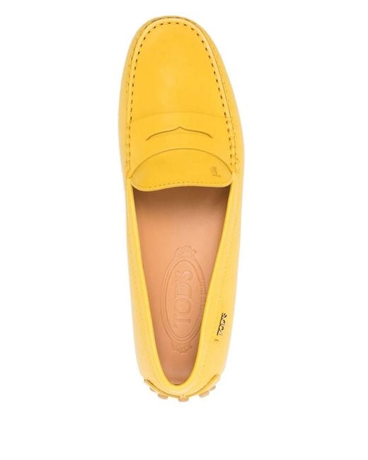 Tod's Yellow Gommino Loafers