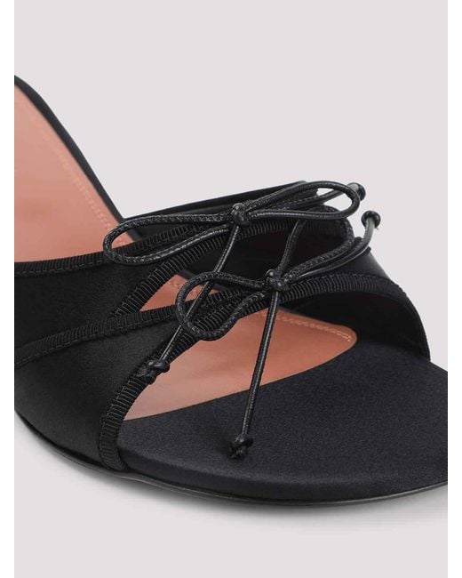 AMINA MUADDI Black Eleonora 45 Slippers